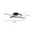 Eglo Selvina 1 LED Ceiling Light Black 19W 2700lm