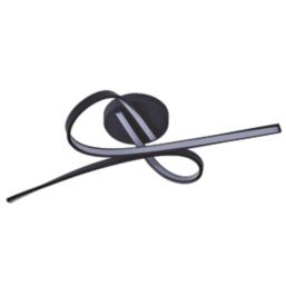 Eglo Selvina 1 LED Ceiling Light Black 19W 2700lm