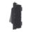 Contactum Decorative 10AX 1-Way Grid Retractive Bell Push Switch Brushed Steel with Black Inserts