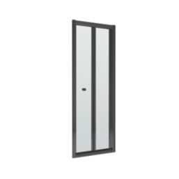 ETAL  Framed Rectangular Bi-Fold Shower Door Matt Black 790mm x 1900mm