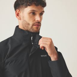 Regatta Matt II 100% Waterproof Jacket Black X Large Size 44" Chest