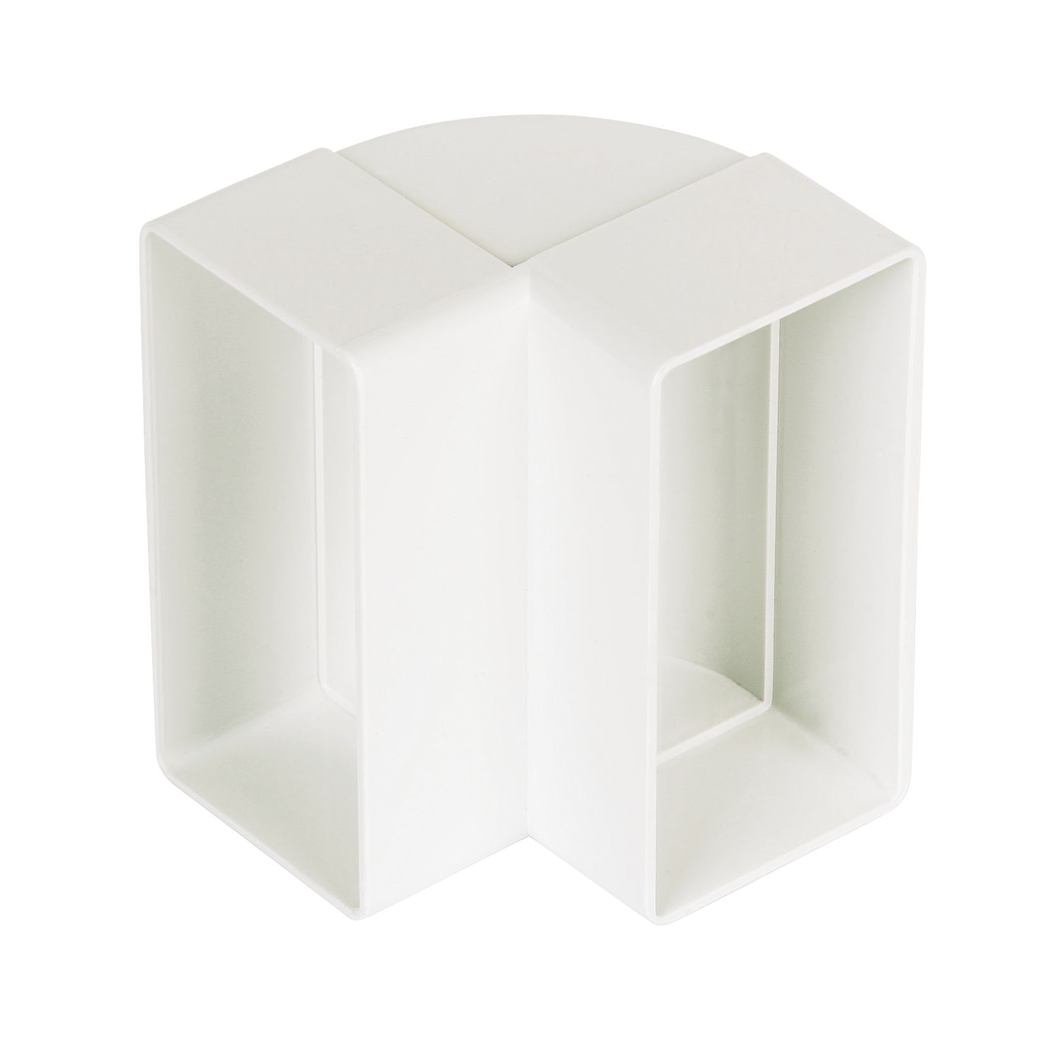 Manrose Rectangular 90° Vertical Bend White 100mm (18905)