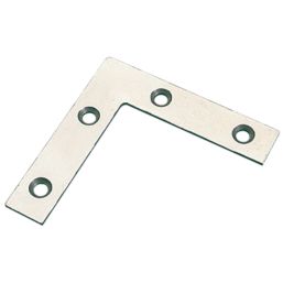 Essentials Angle Plates Zinc-Plated 50mm x 13mm x 50mm 10 Pack