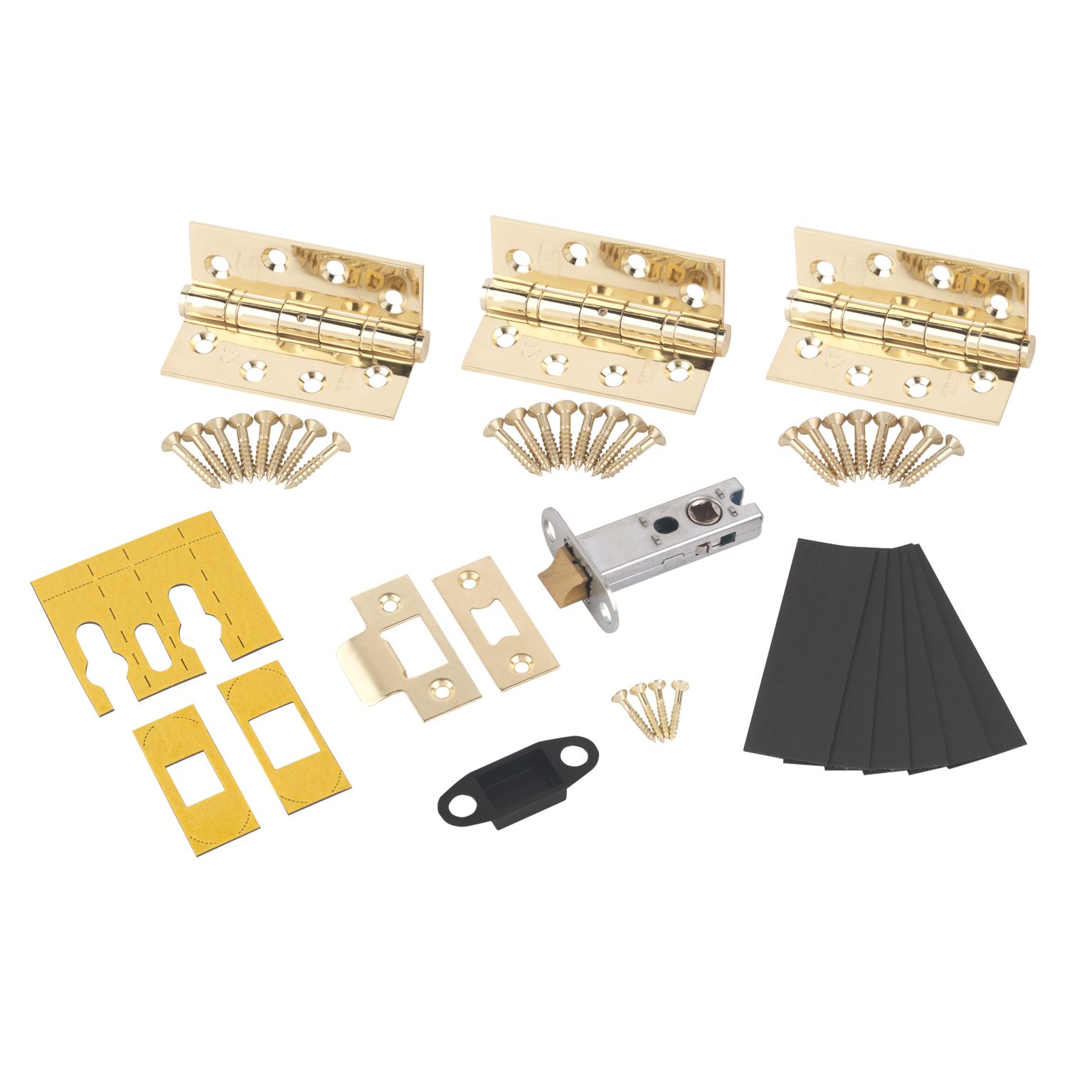 Smith & Locke Fire Rated Fire Door Latch Pack Electro Brass (1891K)