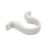 FloPlast Push-Fit Pipe Clips White 40mm 10 Pack