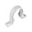 FloPlast Push-Fit Pipe Clips White 40mm 10 Pack