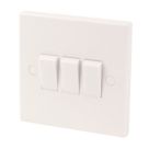 Essentials  10AX 3-Gang 2-Way Light Switch  White