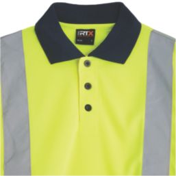 Pro RTX High Visibilty  Polo Shirt Yellow Medium 40" Chest