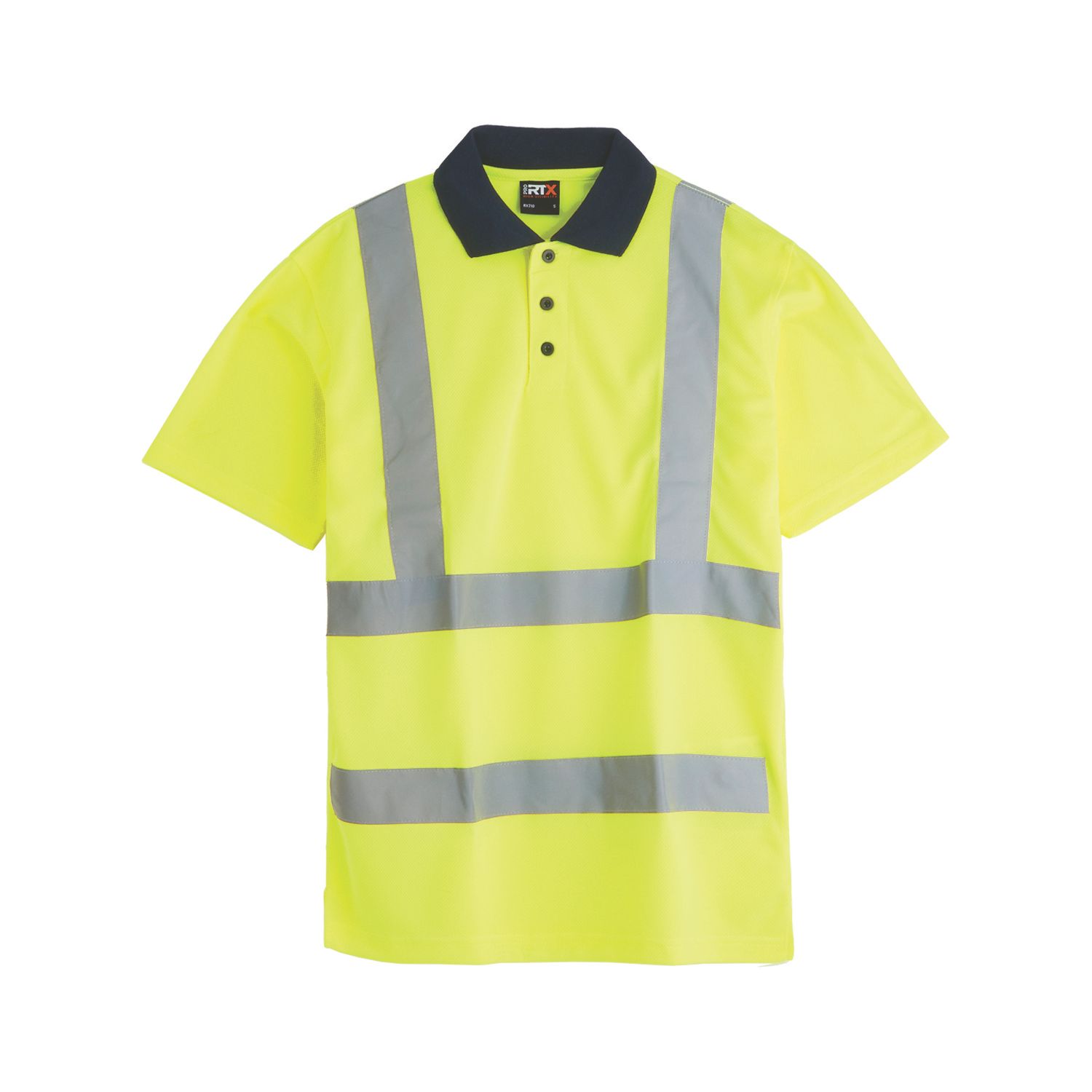 Pro RTX High Visibilty Polo Shirt Yellow Medium 40" Chest (189AL)