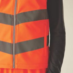 Regatta Hi-Vis Pro Contract Ablaze Softshell Bodywarmer Orange 4X Large 59.4" Chest