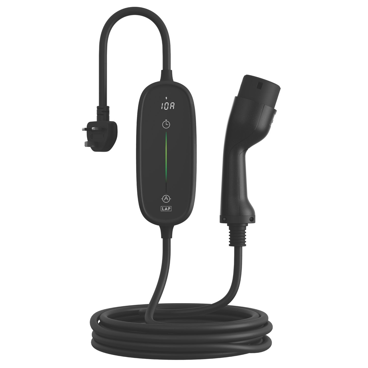 LAP 10A 2.3kW Mode 2 Type 2 Plug Portable Electric Vehicle Charger 6m (189AY)
