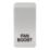 Knightsbridge 'FAN BOOST' Switch Cover White