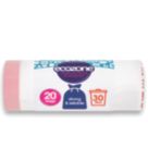 HG  White Medium Bin Liners 30Ltr 20 Pack