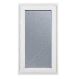 Crystal  Right-Hand Opening Obscure Triple-Glazed Casement White uPVC Window 610mm x 1190mm