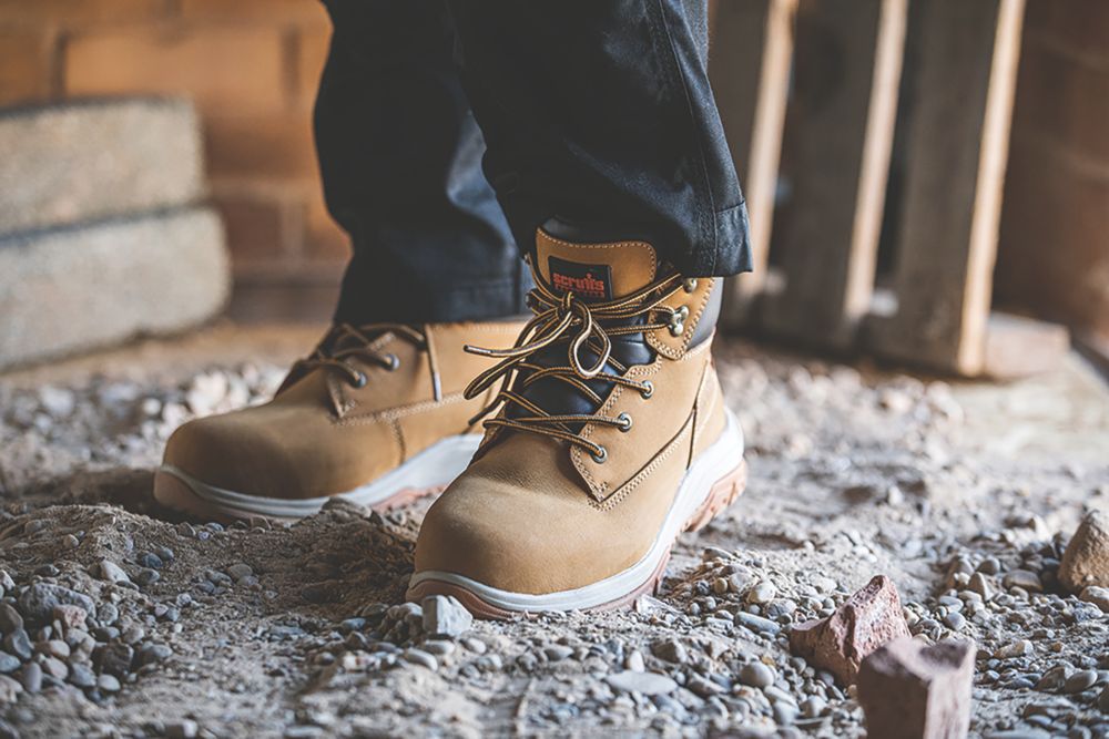Scruffs Ridge Size 9 Tan Steel Toe Cap Safety Boots Screwfix
