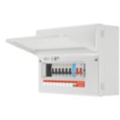 British General  12-Module 9-Way Part-Populated High Integrity Main Switch Consumer Unit with SPD