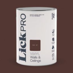 LickPro  5Ltr Red 07 Vinyl Matt Emulsion  Paint