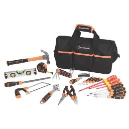 BLACK+DECKER 59-Piece Household Tool Set with Soft Case in the Household  Tool Sets department at