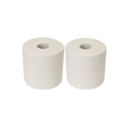 Essentials Paper Roll White 2-Ply 370mm x 105m 2 Pack
