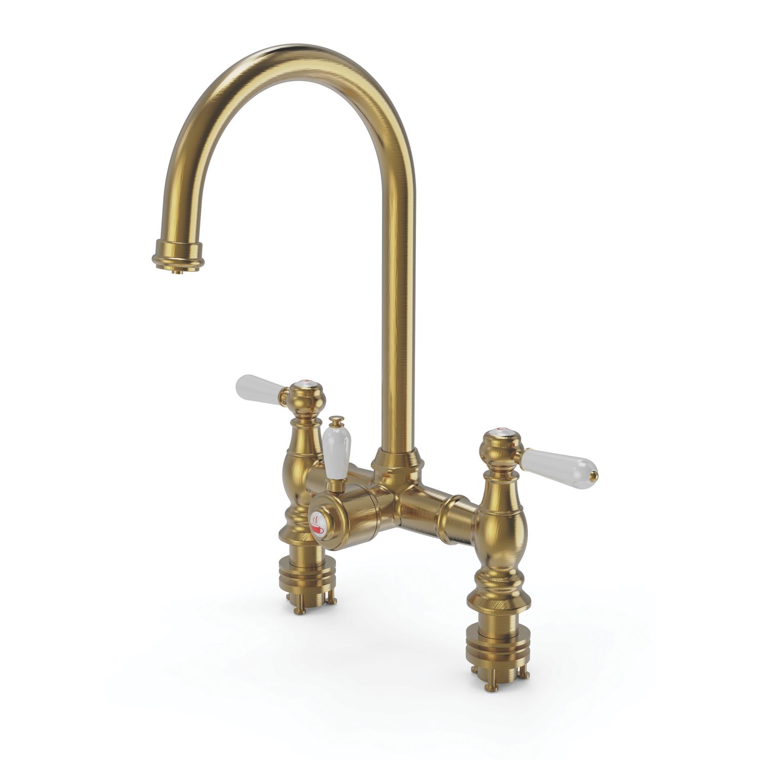 ETAL Traditional Bridge 3-in-1 Boiling Water Kitchen Tap Gold (189RG)