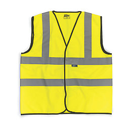 Tough Grit  High Visibility Vest Yellow Small 44" Chest
