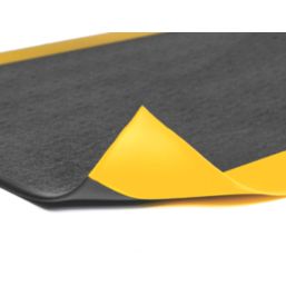 COBA Orthomat Premium Anti-Fatigue Floor Mat Black / Yellow 18300mm x 900mm x 12.5mm