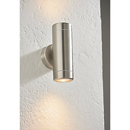 Barracuda Outdoor Up & Down Wall Light Brushed Stainless Steel