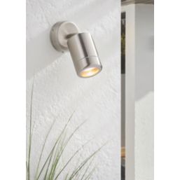 Barracuda Outdoor Adjustable Wall Spotlight Brushed Stainless Steel