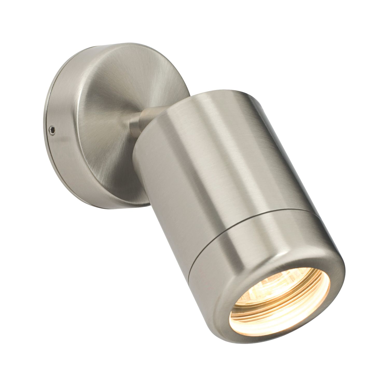 Barracuda Outdoor Adjustable Wall Spotlight Brushed Stainless Steel (19008)
