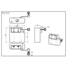 Concealed Cistern Bottom Inlet 6/4Ltr