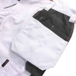 Scruffs Worker Plus Work Shorts White 40" W