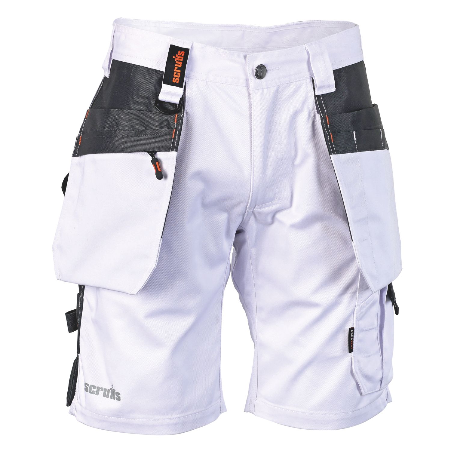Scruffs Worker Plus Work Shorts White 40" W (190AG)