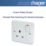 Hager Sollysta WMSS81 13A 1-Gang 2P+E Switched Socket White