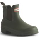Hunter Original Chelsea Size 8 Womens Dark Olive Non Safety Wellies