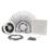 Xpelair Airline ALL100T 4" Axial Inline Bathroom Shower Extractor Fan Kit With LED Light with Timer White/Chrome 220-240V