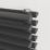 Ximax Aurora Duplex 600mm x 1200mm 5413BTU Anthracite Horizontal Designer Radiator