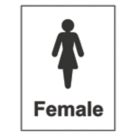 Essentials "Female" Toilet Door Sign 200mm x 150mm