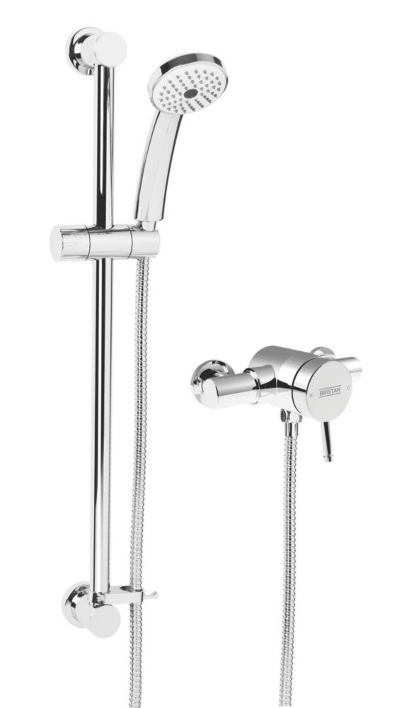 Bristan Strato RearFed Exposed Chrome Thermostatic MiniValve Mixer