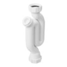 Flomasta Pedestal Compression Trap White G1 1/4" x 32-36mm