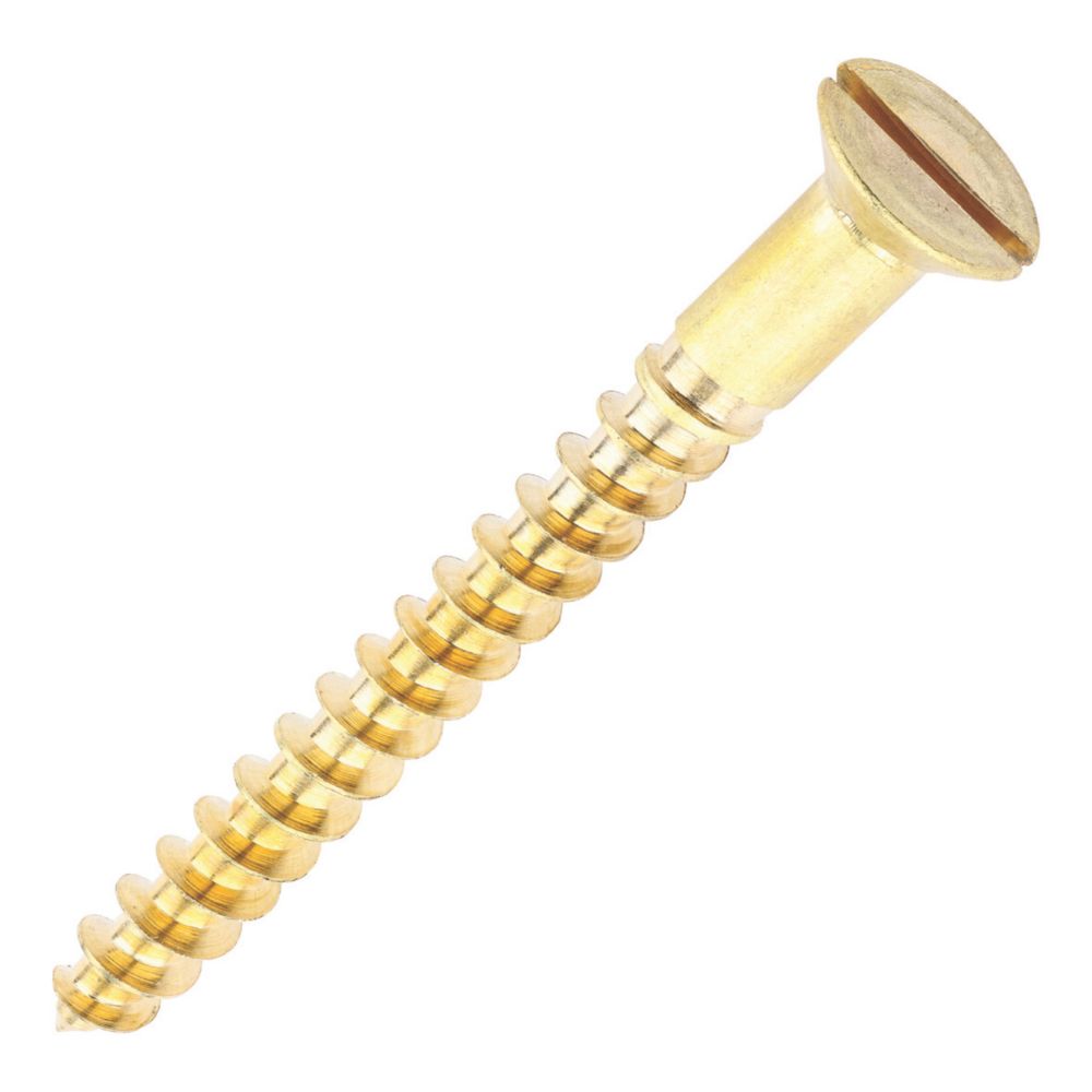 Timco  Slotted Countersunk Self-Tapping Wood Screws 10ga x 2" 100 Pack
