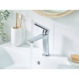 Bristan Frammento Chrome-Plated 170mm Standard Lever Mono Basin Mixer Tap  With Clicker Waste