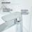 Bristan Frammento Chrome-Plated 170mm Standard Lever Mono Basin Mixer Tap  With Clicker Waste