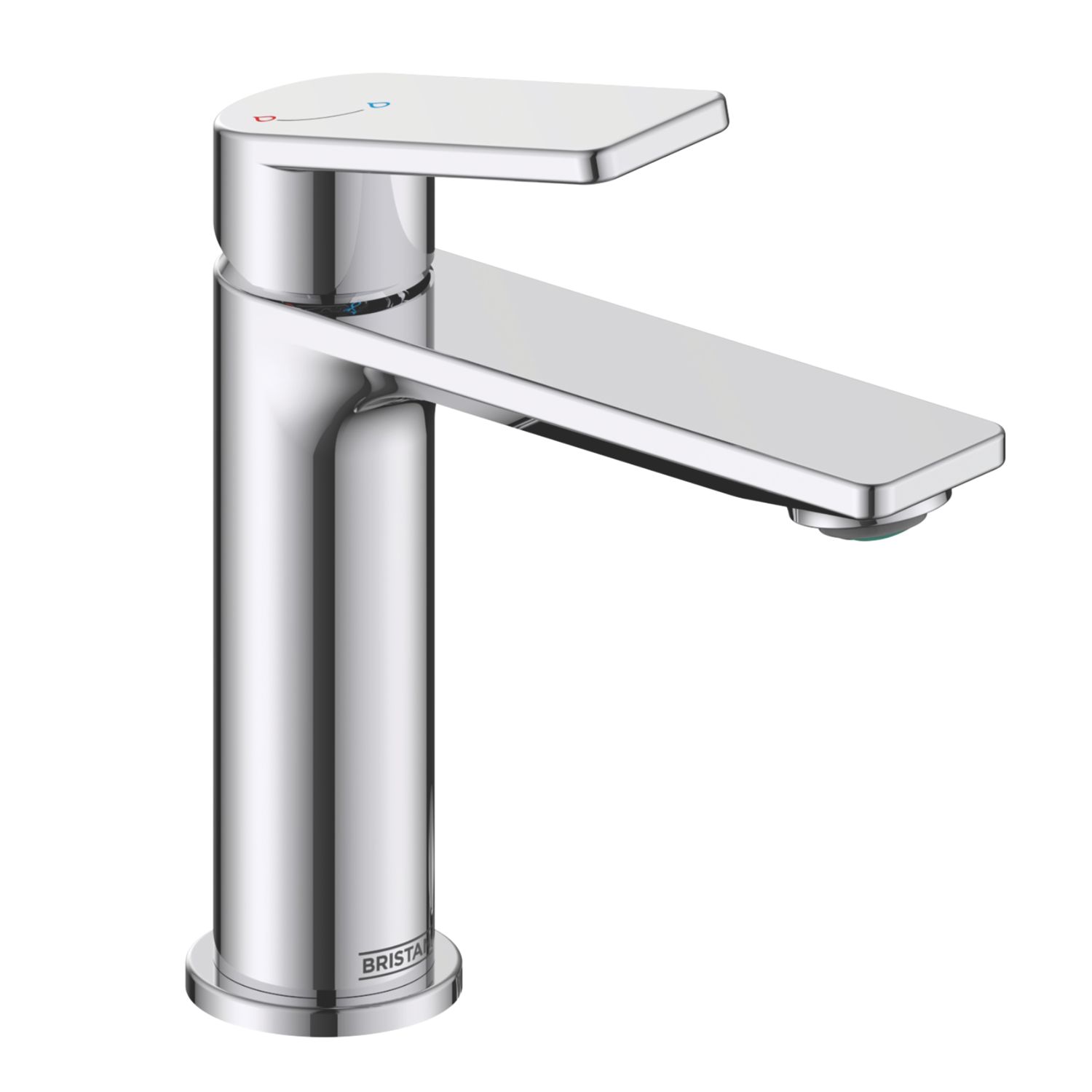Bristan Frammento Chrome-Plated 170mm Standard Lever Mono Basin Mixer Tap With Clicker Waste (190KL)