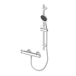 Refurb Swirl Bonda HP Rear-Fed Exposed Chrome Thermostatic Shower Kit