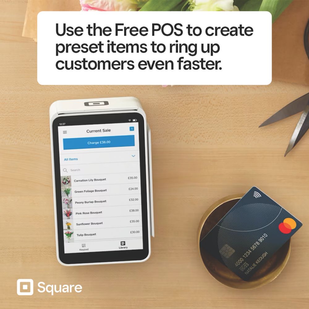 Square Terminal All-in-One PoS Card Machine - Screwfix