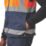 Regatta Pro Zip Collar Vest Hi-Vis Vest Orange/Navy 2X Large 47" Chest