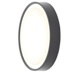 Coast Ripon Outdoor Round LED Bulkhead Light Black 15W 850lm