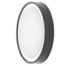 Coast Ripon Outdoor Round LED Bulkhead Light Black 15W 850lm