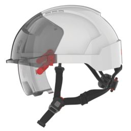 JSP Evo Vistalens Dualswitch Safety Helmet White