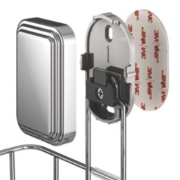 Swirl Swindale 1-Tier Bathroom Shower Basket Chrome